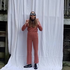 vintage nubby wool suit set